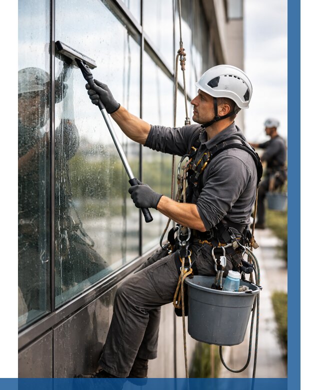 Мойка стеклянных фасадов в Дюртюли от 209 р. | ВЫСОТНИК-Дюр