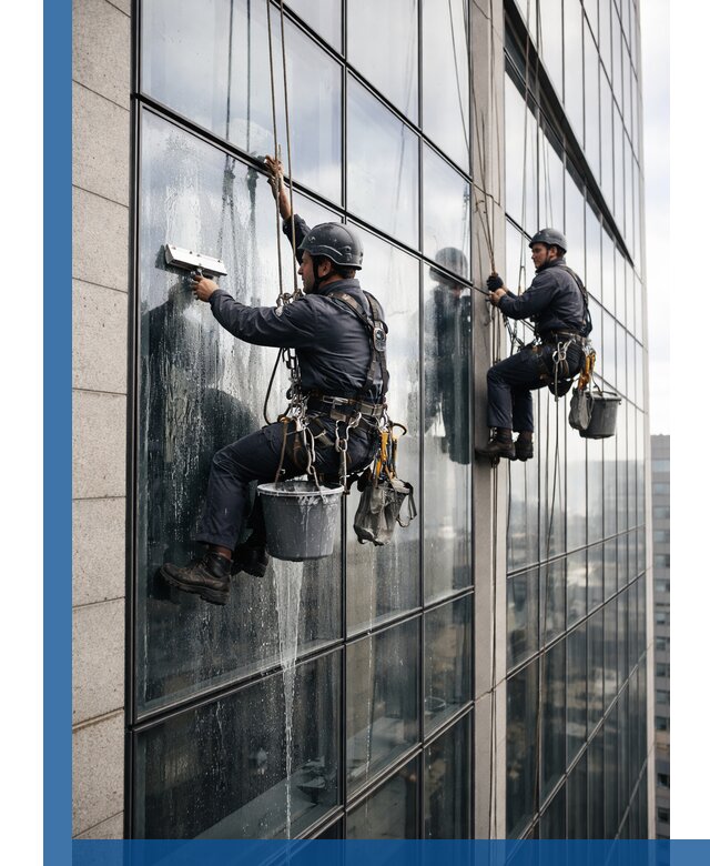 Профессиональная мойка стеклянных фасадов зданий в Дюртюли