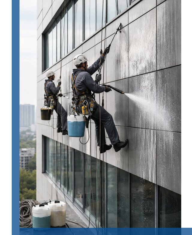 Профессиональная мойка вентилируемых фасадов в Дюртюли