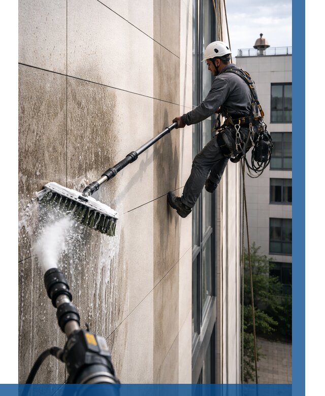 Мойка фасада из керамогранита в Дюртюли от 313 р. | ВЫСОТНИК-Дюр