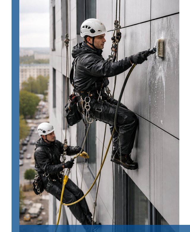 Профессиональная мойка фасада из композита в Дюртюли