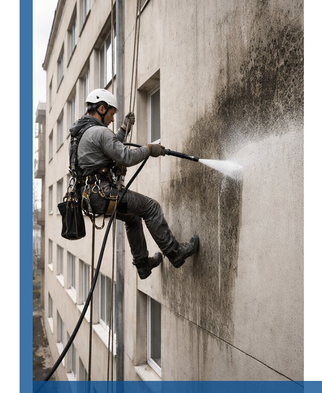 Профессиональная очистка фасадов от плесени в Дюртюли