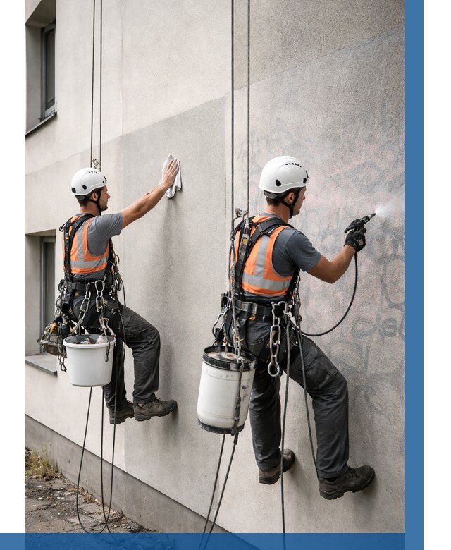 Антиграффити покрытие фасада в Дюртюли от 626 р. | ВЫСОТНИК-Дюр