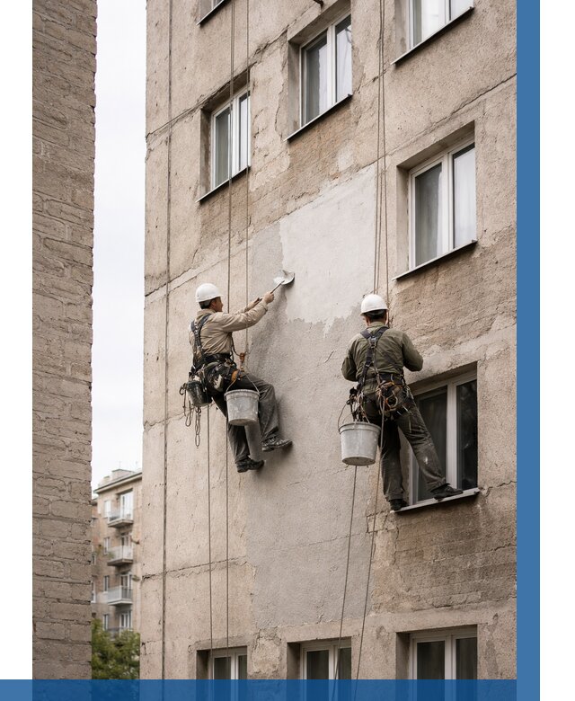 Косметический ремонт фасада в Дюртюли от 1147 р. | ВЫСОТНИК-Дюр