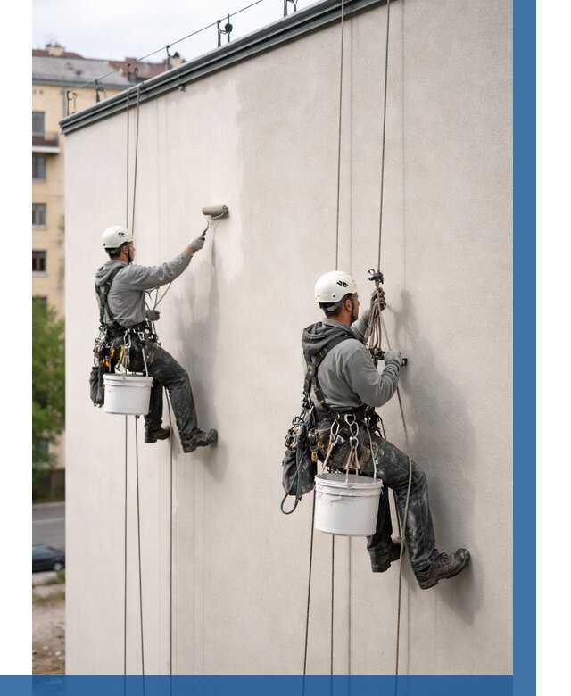 Покраска оштукатуренного фасада в Дюртюли от 334 р. | ВЫСОТНИК-Дюр