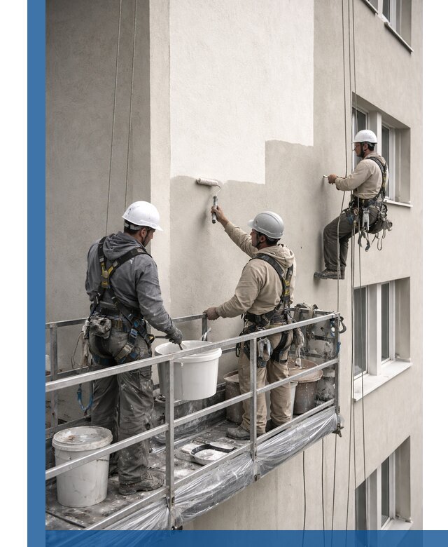 Покраска оштукатуренного фасада в Дюртюли под ключ с гарантией