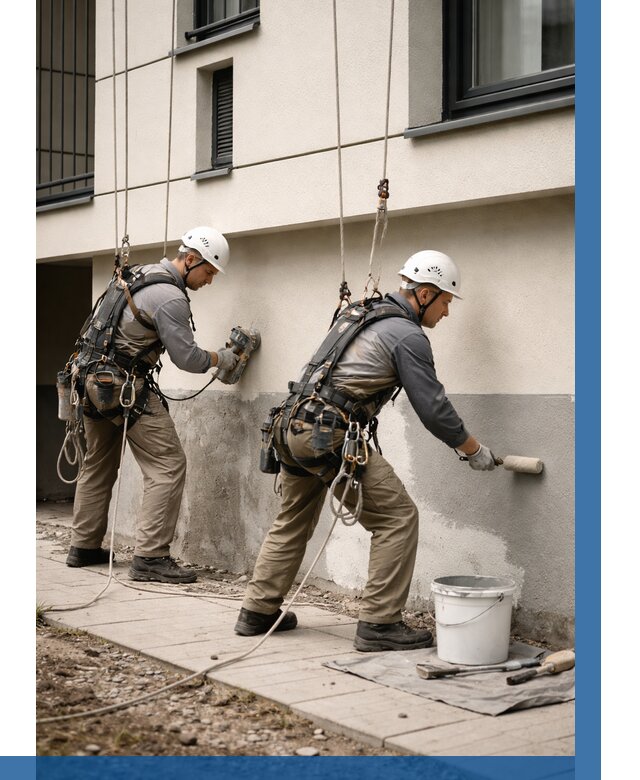 Окраска цоколя здания в Дюртюли от 469 р. под ключ | ВЫСОТНИК-Дюр