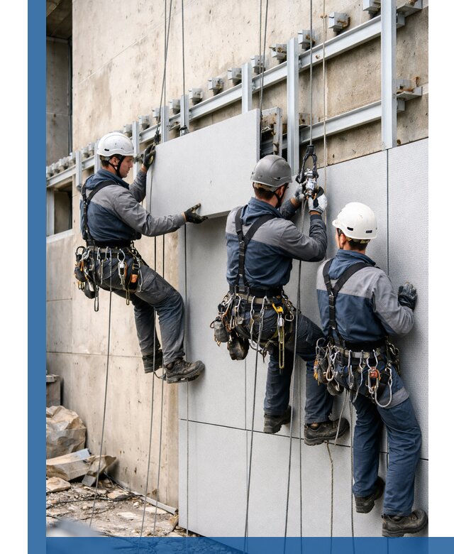 Монтаж вентилируемого фасада в Дюртюли под ключ с гарантией качества