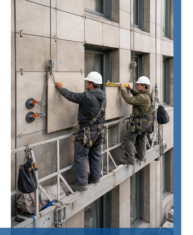 Монтаж керамогранита на фасад в Дюртюли от 2606 р. | ВЫСОТНИК-Дюр