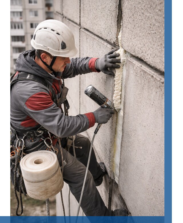 Утепление межпанельных швов в Дюртюли от 730 р. | ВЫСОТНИК-Дюр