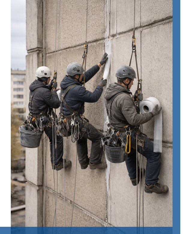 Ремонт межпанельных швов в Дюртюли от 782 р. | ВЫСОТНИК-Дюр