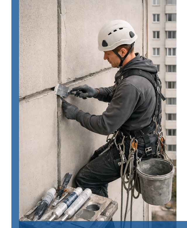 Ремонт межпанельных швов в Дюртюли герметизация и восстановление