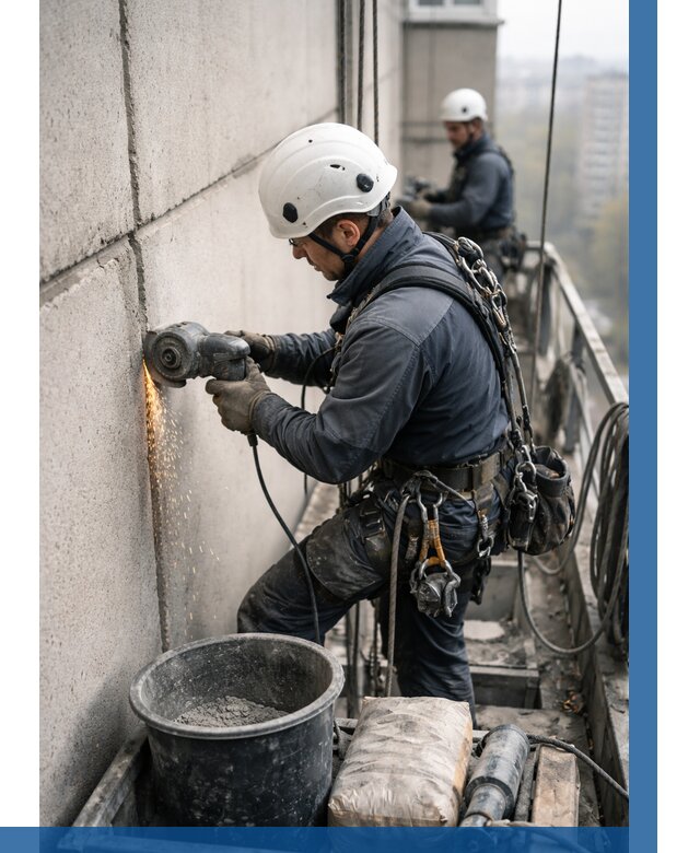 Штробление межпанельных швов в Дюртюли от 1251 р. | ВЫСОТНИК-Дюр