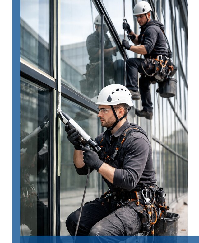 Герметизация витражных швов в Дюртюли для зданий и фасадов