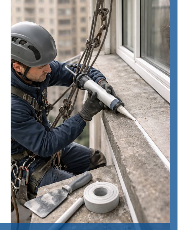 Герметизация балконного козырька в Дюртюли от 4691 р. | ВЫСОТНИК-Дюр