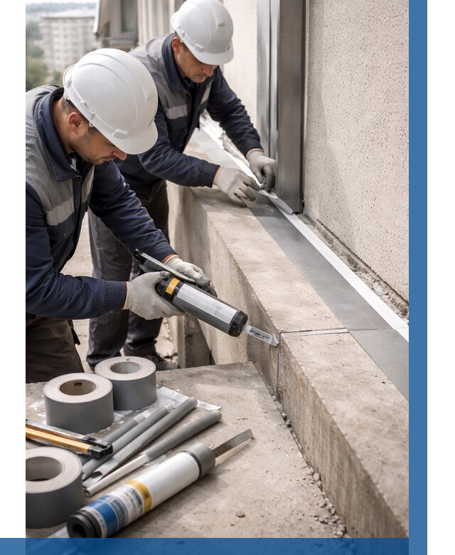 Герметизация примыкания балкона в Дюртюли от 4691 р. | ВЫСОТНИК-Дюр