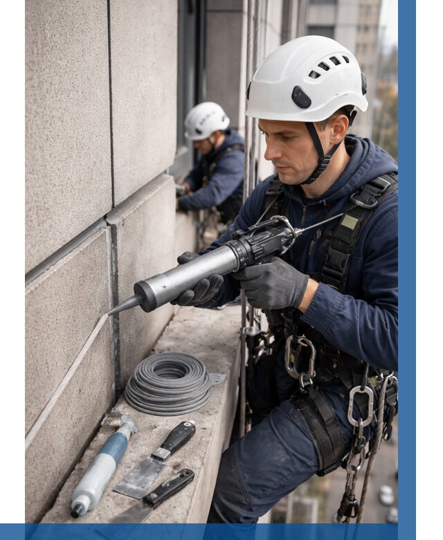 Герметизация деформационных швов фасада в Дюртюли от 730 | ВЫСОТНИК-Дюр