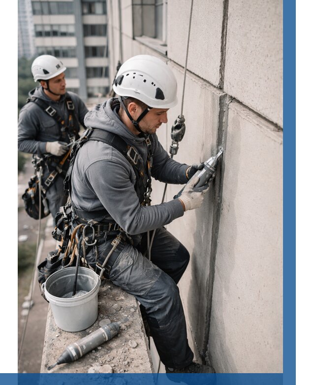 Ремонт деформационных швов здания в Дюртюли от 1043 р. | ВЫСОТНИК-Дюр