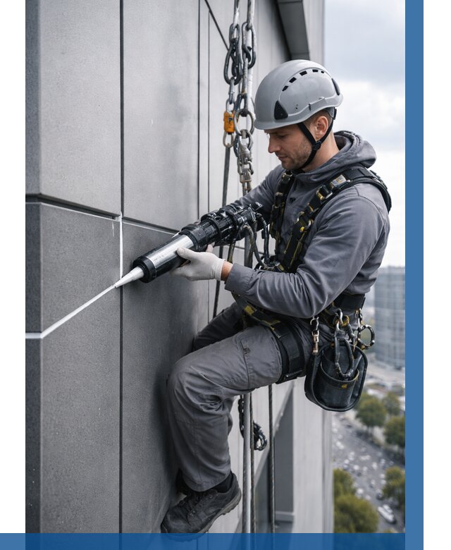 Герметизация стыков фасадных панелей в Дюртюли от 6776 р.| ВЫСОТНИК-Дюр