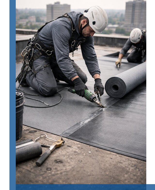 Ремонт мягкой кровли в Дюртюли с выездом промальпинистов