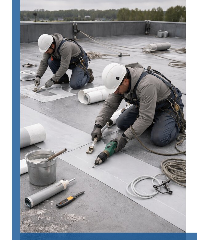 Ремонт мембранной кровли в Дюртюли качественно и с гарантией