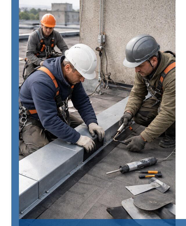 Ремонт кровельных примыканий в Дюртюли профессионально