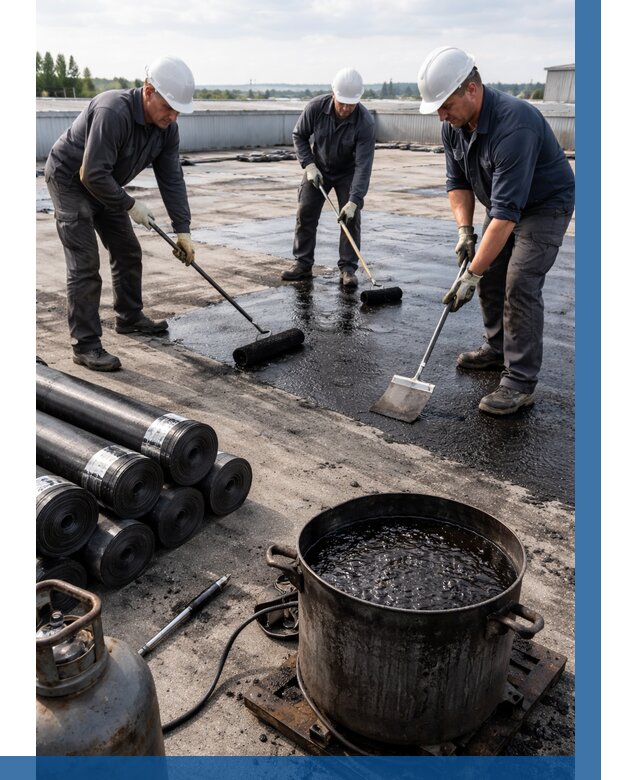 Гидроизоляция кровли мастикой в Дюртюли от 626 р. | ВЫСОТНИК-Дюр