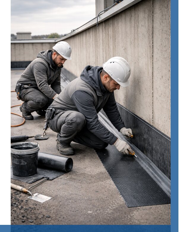 Гидроизоляция примыканий на кровле в Дюртюли от 938 р. | ВЫСОТНИК-Дюр