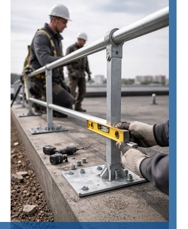 Монтаж кровельного ограждения в Дюртюли от 1251 р. | ВЫСОТНИК-Дюр