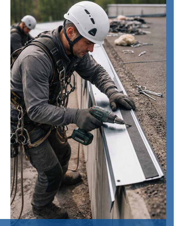 Монтаж капельника на кровле в Дюртюли от 313 р. | ВЫСОТНИК-Дюр