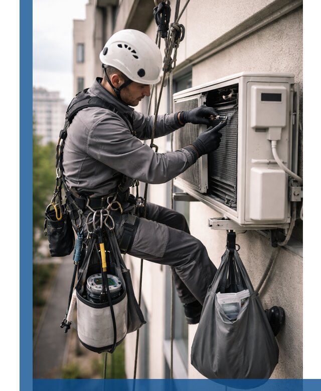 Обслуживание внешнего блока кондиционера в Дюртюли профессионально