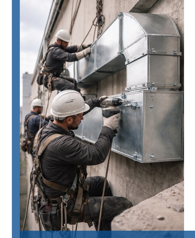 Профессиональный монтаж вентиляционных коробов в Дюртюли под ключ