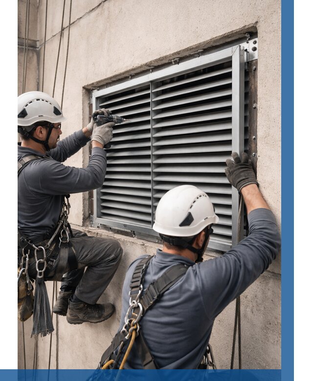 Монтаж вентиляционных решеток в Дюртюли от 4691 р. | ВЫСОТНИК-Дюр