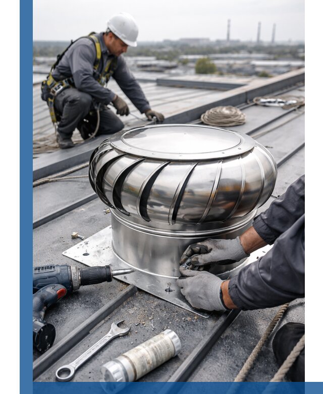 Установка дефлекторов на кровле в Дюртюли профессионально