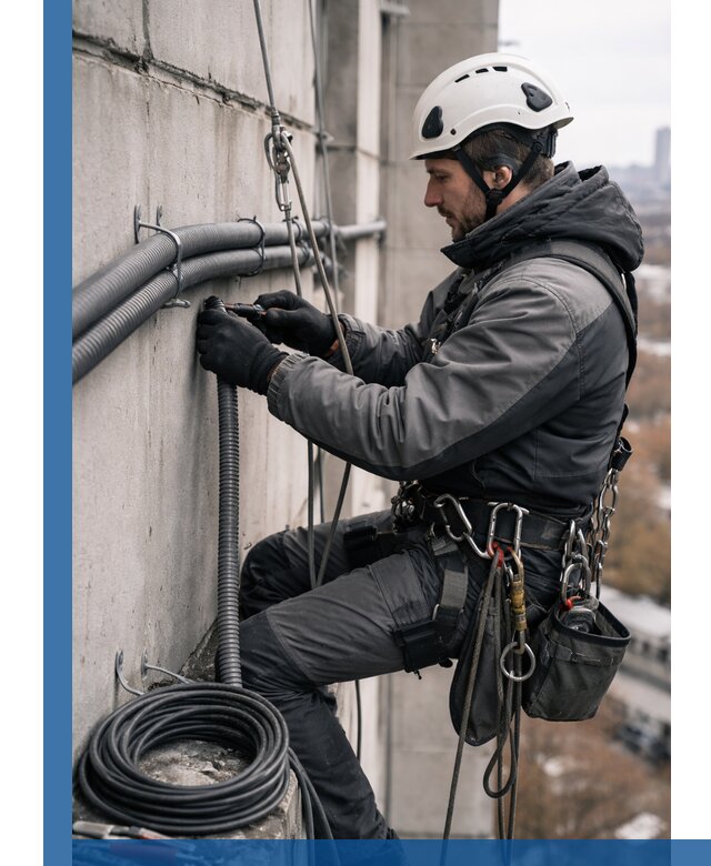 Профессиональный монтаж гофры для кабеля в Дюртюли с гарантией