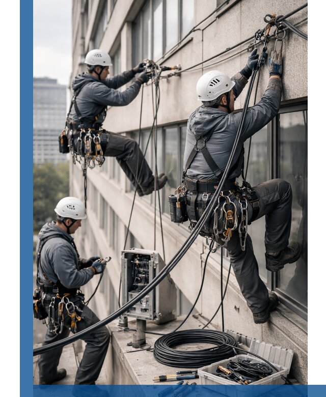 Прокладка оптоволоконного кабеля в Дюртюли под ключ с тестированием