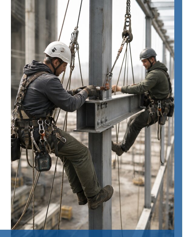 Монтаж металлоконструкций на высоте в Дюртюли от 3649 р. | ВЫСОТНИК-Дюр