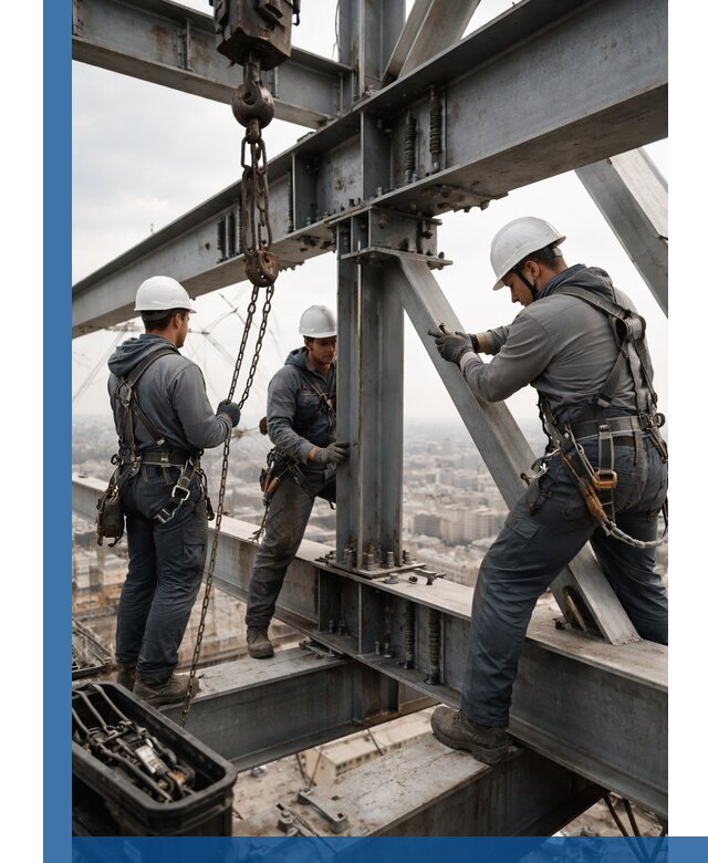 Профессиональный монтаж металлоконструкций на высоте в Дюртюли