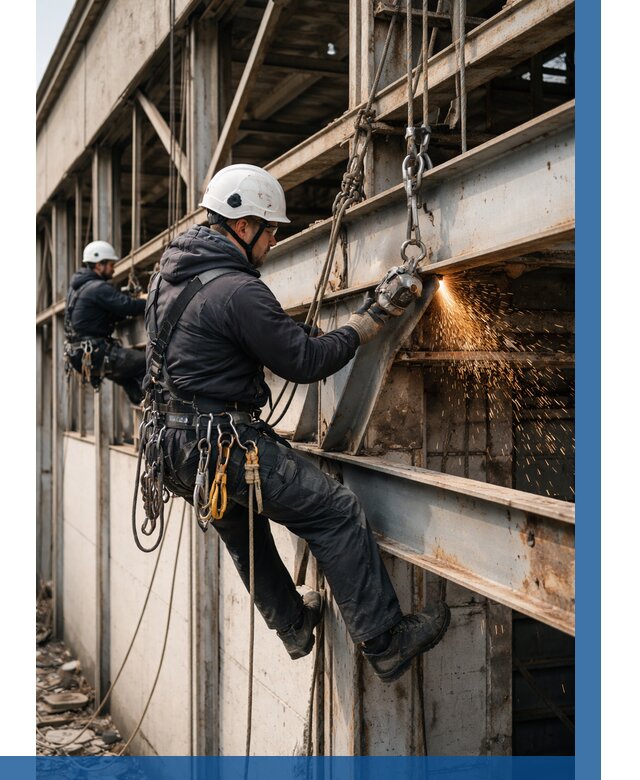 Демонтаж металлоконструкций на высоте в Дюртюли от 6776р. |ВЫСОТНИК-Дюр