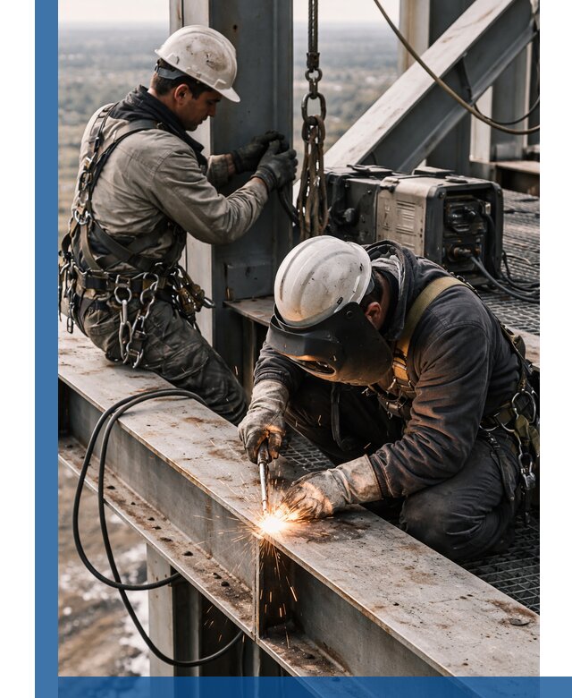 Высотные сварочные работы в Дюртюли для промышленных объектов