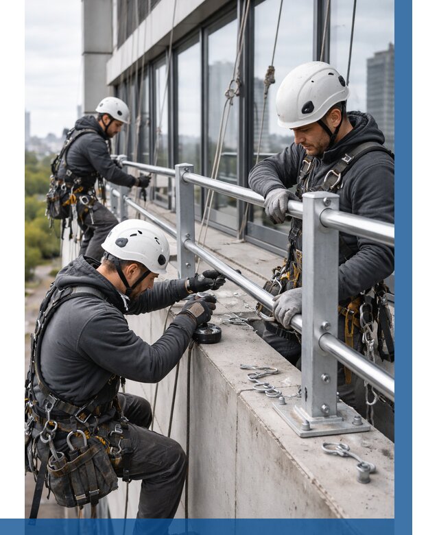 Монтаж ограждений на высоте в Дюртюли, от 1251 р. | ВЫСОТНИК-Дюр