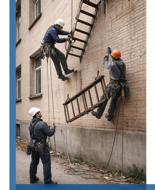 Демонтаж пожарной лестницы в Дюртюли быстро и безопасно