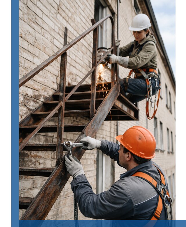 Ремонт и восстановление пожарных лестниц с выездом в Дюртюли