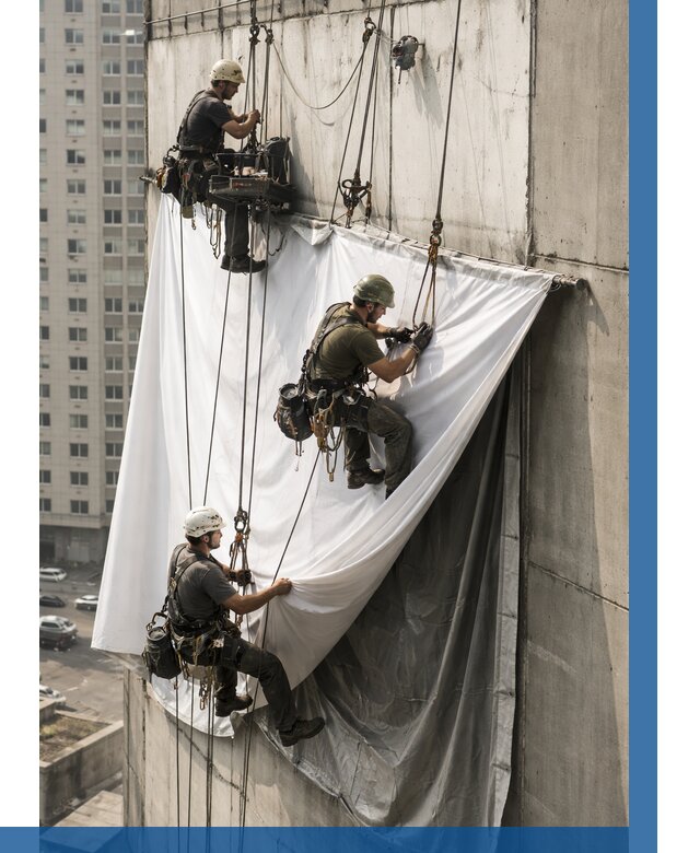 Замена баннерного полотна в Дюртюли от 6776 р. | ВЫСОТНИК-Дюр—заказать