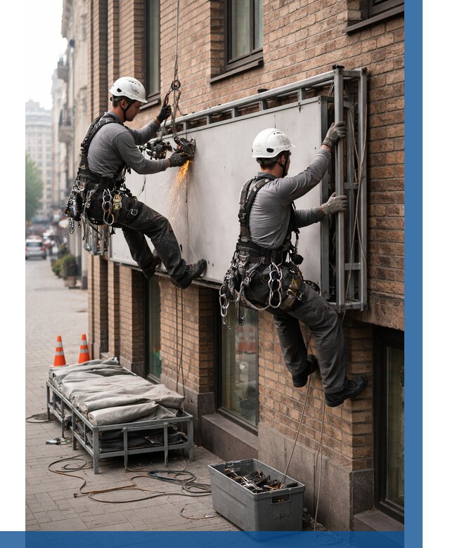 Демонтаж рекламной вывески в Дюртюли от 6776 р. | ВЫСОТНИК-Дюр