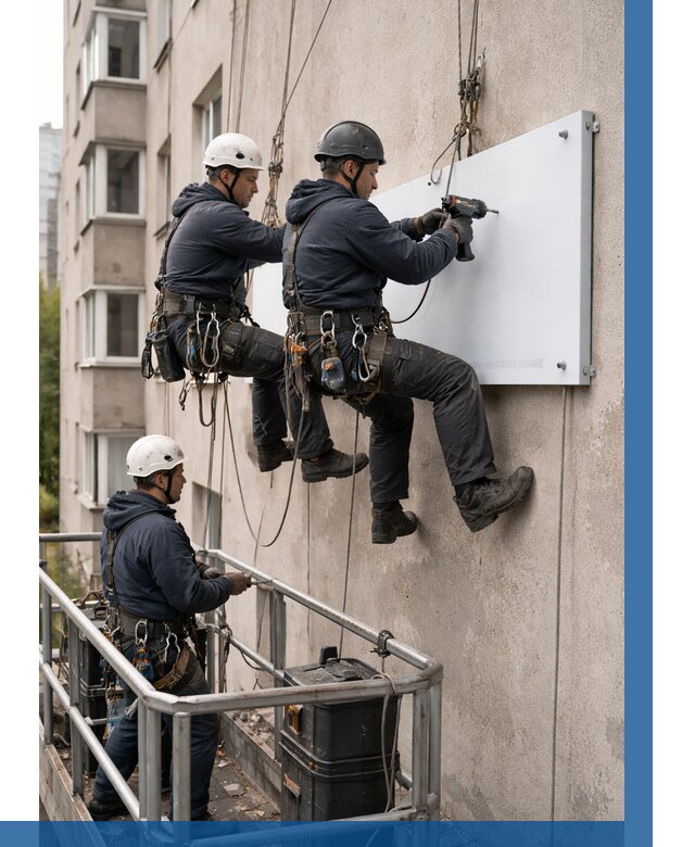 Монтаж табличек и указателей в Дюртюли от 3649 р. | ВЫСОТНИК-Дюр