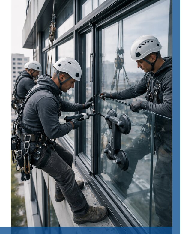 Витражное остекление зданий в Дюртюли от 3649 р. | ВЫСОТНИК-Дюр