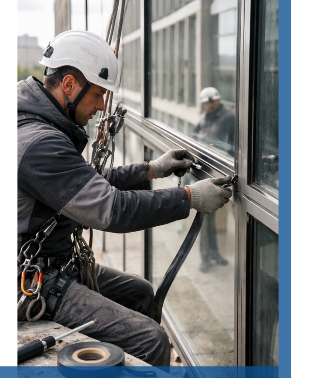 Ремонт витражных конструкций в Дюртюли от 3649 р. | ВЫСОТНИК-Дюр