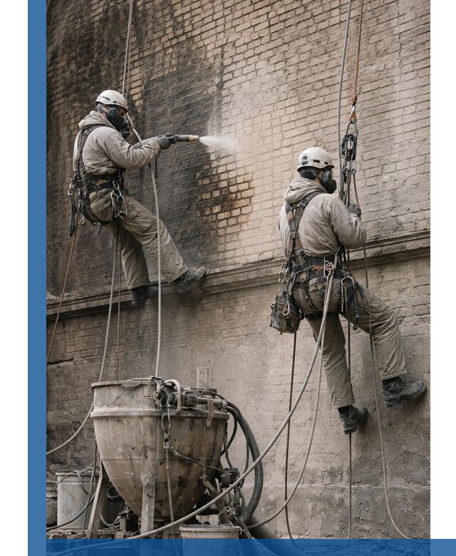 Пескоструйная очистка фасадов в Дюртюли профессионально