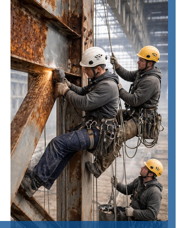 Зачистка металла от ржавчины в Дюртюли от 365 р. | ВЫСОТНИК-Дюр